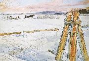 Carl Larsson Harverstion Ice oil painting picture wholesale